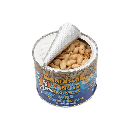 Boardwalk Snacks 40th Street Salted Virginia Peanuts, Classic Gourmet Snack, Non-GMO, 9oz