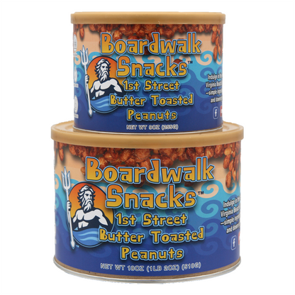 Boardwalk Snacks 1st Street Butter Toasted Peanuts, Sweet Snack, Non-GMO, 18oz
