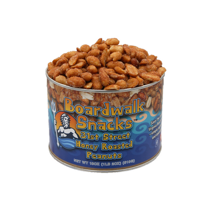 Boardwalk Snacks 31st Street Honey Roasted Peanuts 18oz 