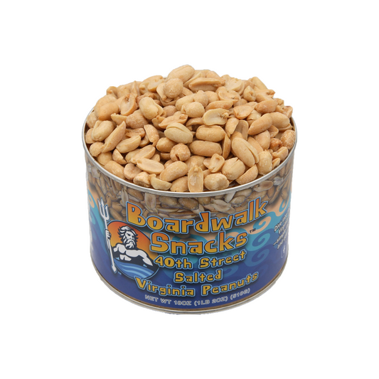 Boardwalk Snacks 40th Street Salted Virginia Peanuts, Classic Gourmet Snack, Non-GMO, 18oz