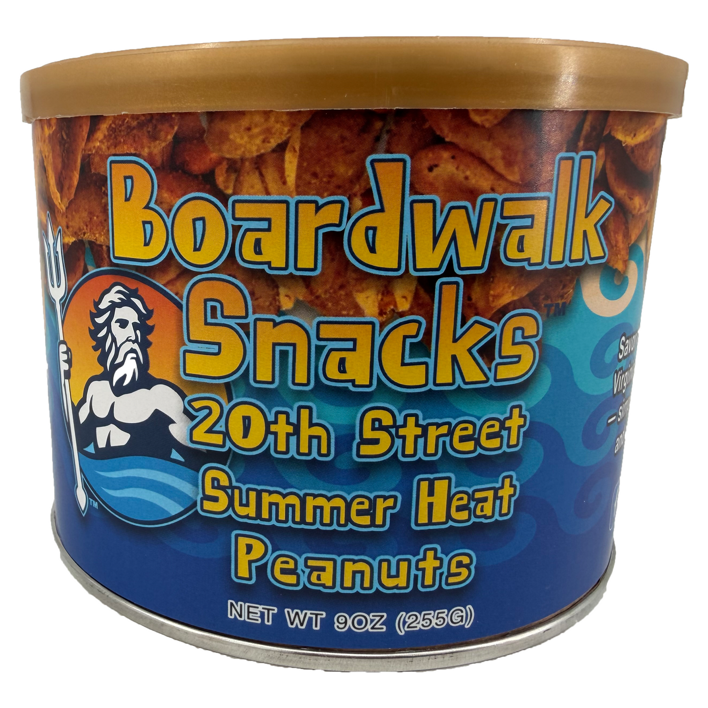 9oz. 20th Street Summer Heat Virginia Peanuts by Boardwalk Snacks, Chili‑Pepper Snack Nuts, Non‑GMO