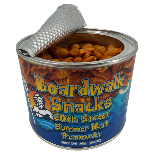 9oz. 20th Street Summer Heat Virginia Peanuts by Boardwalk Snacks, Chili‑Pepper Snack Nuts, Non‑GMO