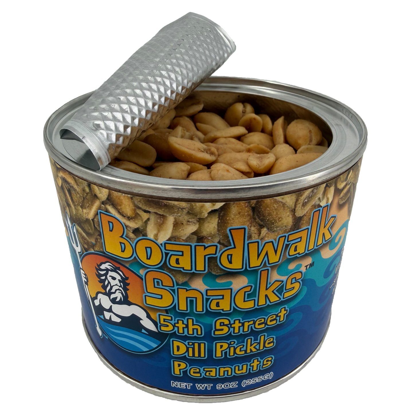 9oz. 5th Street Dill Pickle Virginia Peanuts by Boardwalk Snacks, Savory Snack Nuts, Non‑GMO