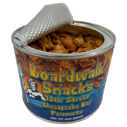 9oz. 13th Street Chesapeake Bay Peanuts, by Boardwalk Snacks, Gourmet Non‑GMO Snack