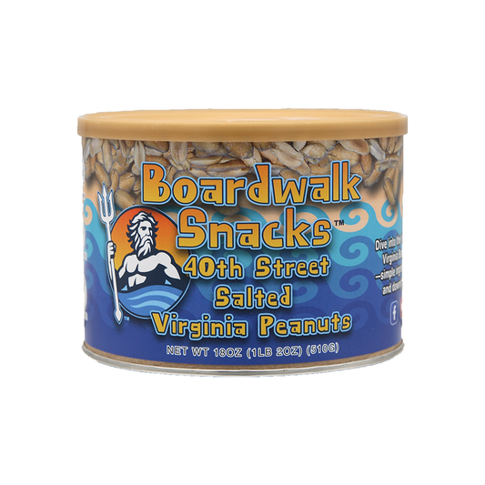 Boardwalk Snacks 40th Street Salted Virginia Peanuts 18oz 